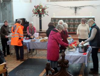 Christmas Market panorama image